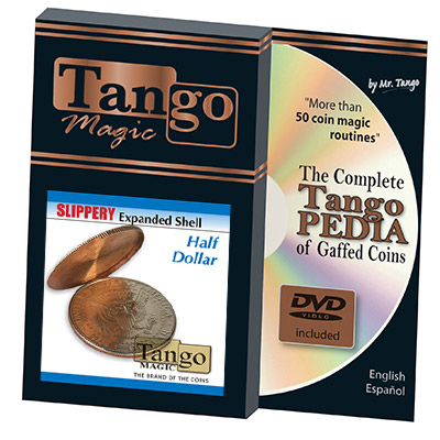 비앤비매직(BNBMAGIC) - 익스펜디드쉘/하프달러/DVD포함(Tango)[동전마술/클로즈업]마술도구/마술용품/비앤비매직